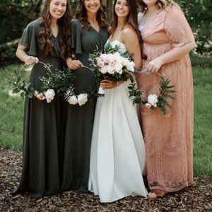 Fluttersleeve Naples Maxi Wrap Dress - Bridesmaid
